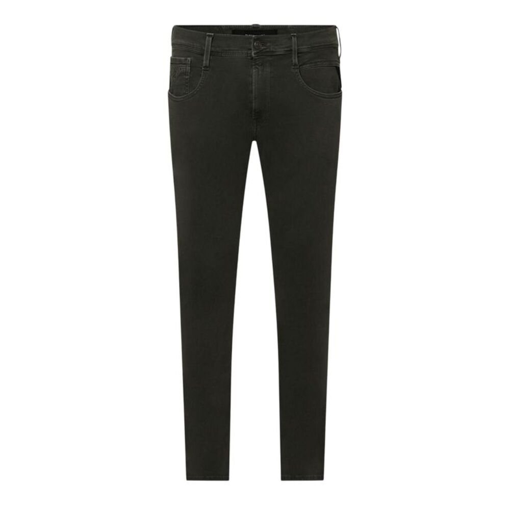 Replay Mens Anbass Hyperfreak Stretch Slim Jeans / Green